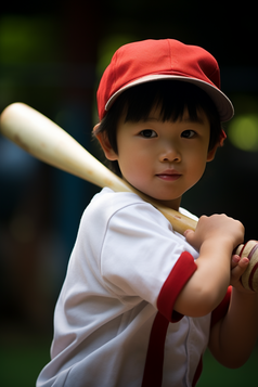 打棒球的孩子摄影图17