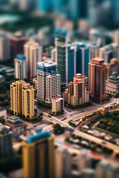 微距城市模型摄影图19