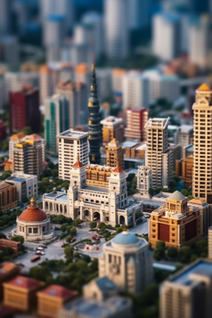 微距城市模型摄影图13