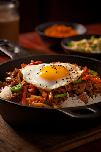 韩国石锅拌饭美食食物特色