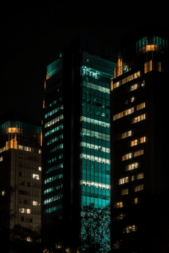 高楼大厦夜晚的灯光摄影图22