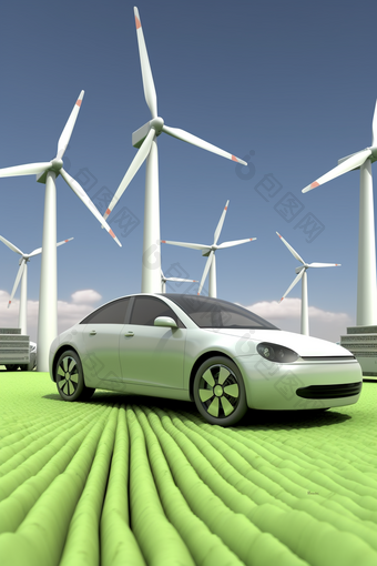     3D模型新能源汽车<strong>城市空间</strong>交通工具