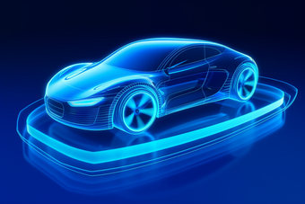 虚拟汽车数据图标新能源汽车新技术