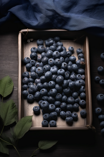 酸甜蓝莓艺术水果诱人