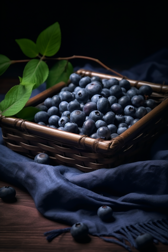 酸甜蓝莓艺术水果夏日