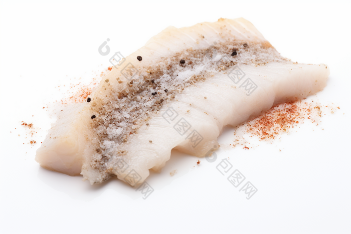 精致腌制过的鳕鱼鱼类鲜美