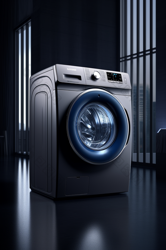 滚筒智能洗衣机一体式清洗图片