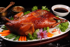 北京特色烤鸭摄影图1