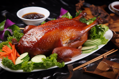 北京特色烤鸭摄影图3