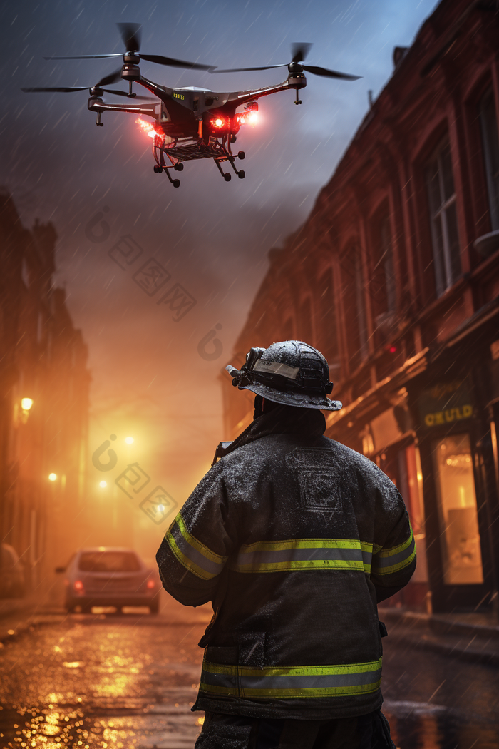 城市消防无人机特种设备工业设计