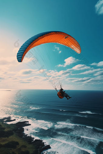 海边滑翔伞低空体育