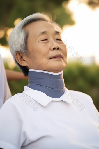 老年人颈部支撑架医疗康复产品康养自然