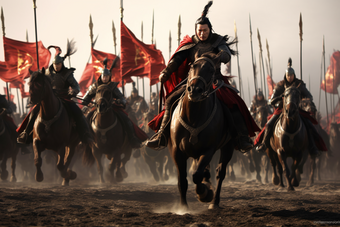 古代战争骑马战场激烈