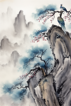 水墨山水古风画12