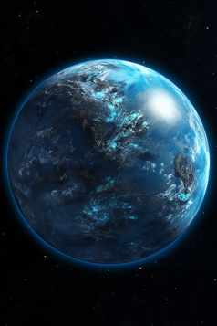 蓝色地球摄影图2