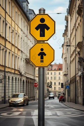道路交通标识指示牌引领