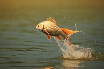 鲤鱼飞跃水面水花<strong>寓意</strong>