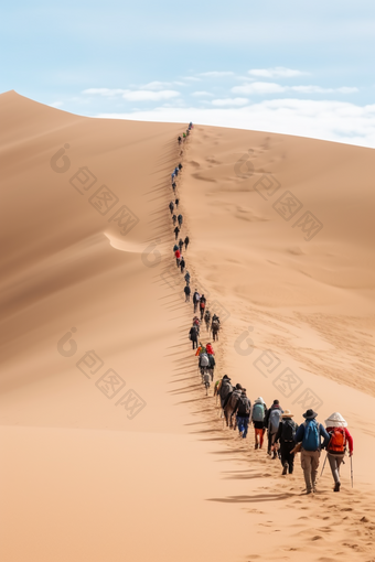 沙漠徒步探险一个真正的