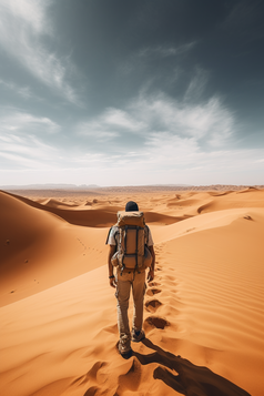 沙漠徒步探险摄影图10