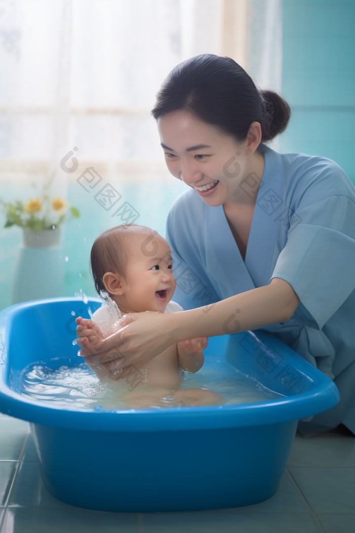 清洁洗护给婴儿洗澡服务上门