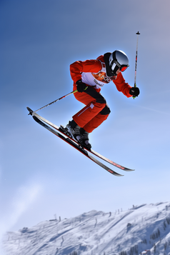 滑雪技巧表演摄影图4