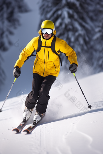 高山滑雪运动滑雪场比赛