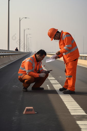 马路公路日常养护工人工作