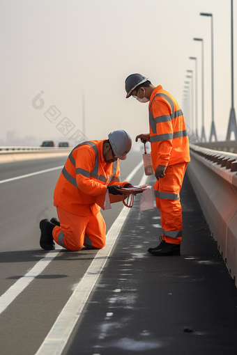 马路公路日常养护<strong>维修</strong>工人