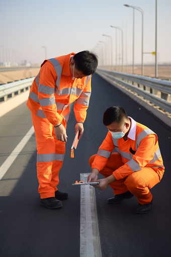 马路公路日常养护<strong>维修</strong>商业摄影