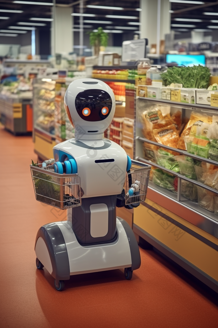 超市配送机器人机械化商品