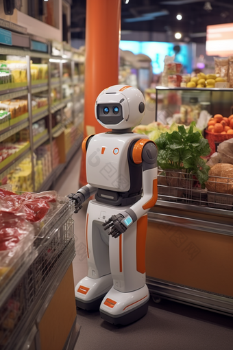超市配送机器人服务机械化