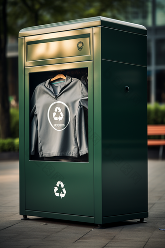 衣物回收箱回收利用绿色