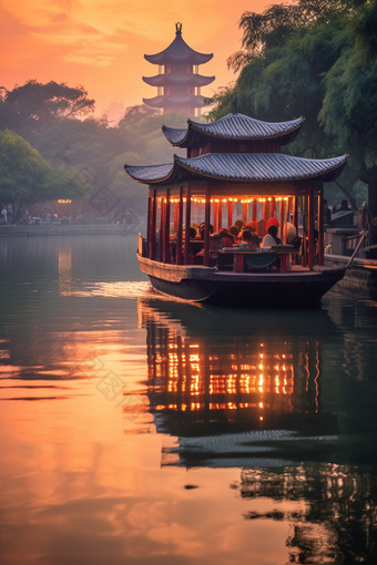 京杭大运河风景河流水上交通