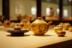 中式茶桌陈设摄影图14