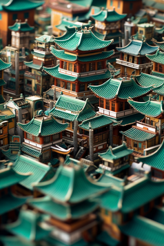 中国风屋檐建筑摄影图15
