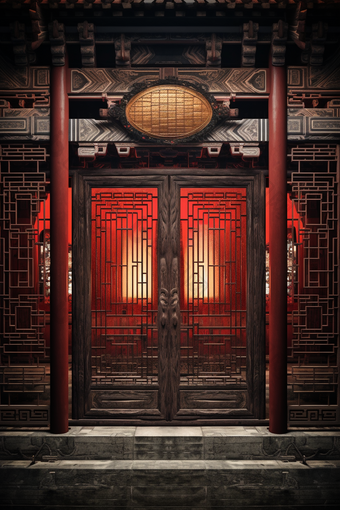 中国风建筑窗户传统文化古典建筑