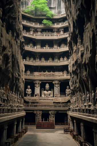 中国古代石窟建筑历史遗迹中国文化