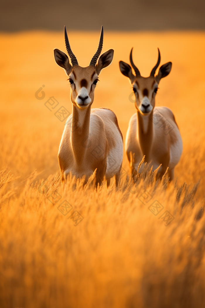 藏羚羊保护动物自然保护野生动物