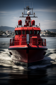 海上消防救援船摄影图3