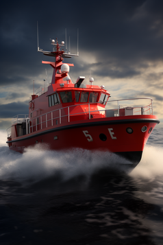 海上消防救援船摄影图4