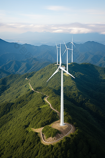 <strong>风能发电</strong>站可再生能源可持续能源