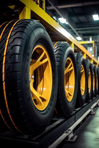 汽车零件制造工厂轮胎交通
