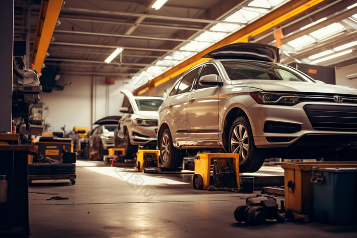 专业维修汽车的修车厂自动化工业