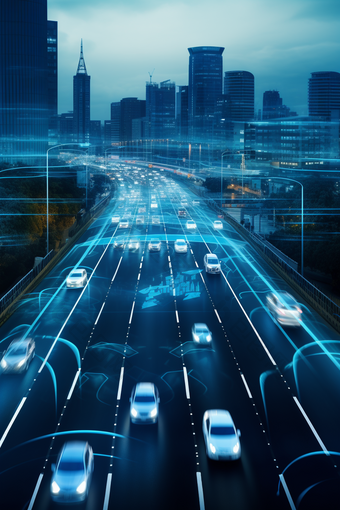 智能车联网科技交通系统商业摄影