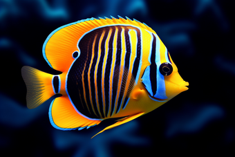 海洋中的热带鱼海洋中的彩色鱼类热带珊瑚鱼