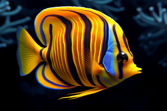 海洋中的热带鱼海洋中的彩色鱼类热带水族馆