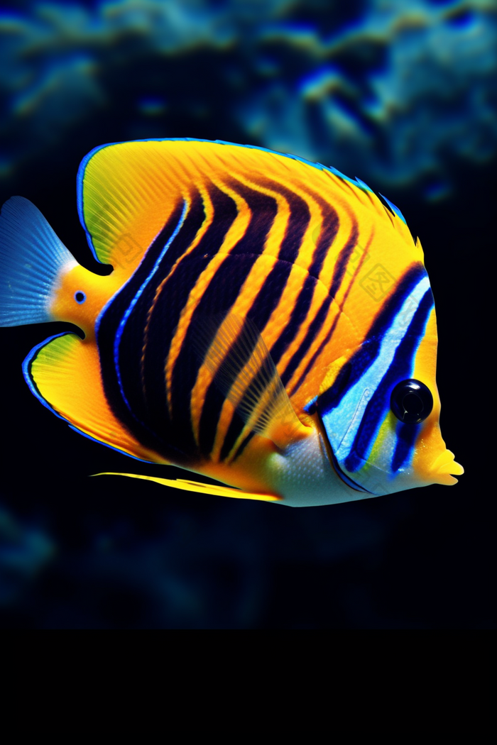 海洋中的热带鱼海洋中的彩色鱼类热带海洋生态保护