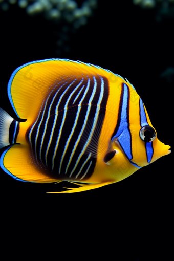 海洋中的热带鱼海洋中的彩色<strong>鱼类</strong>群落