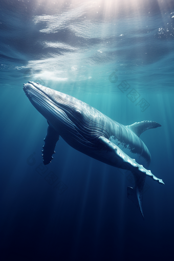 海洋中的鲸鱼鲸类动物图片