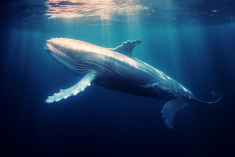 海洋中的鲸鱼海洋中的巨型生物大洋生物多样性